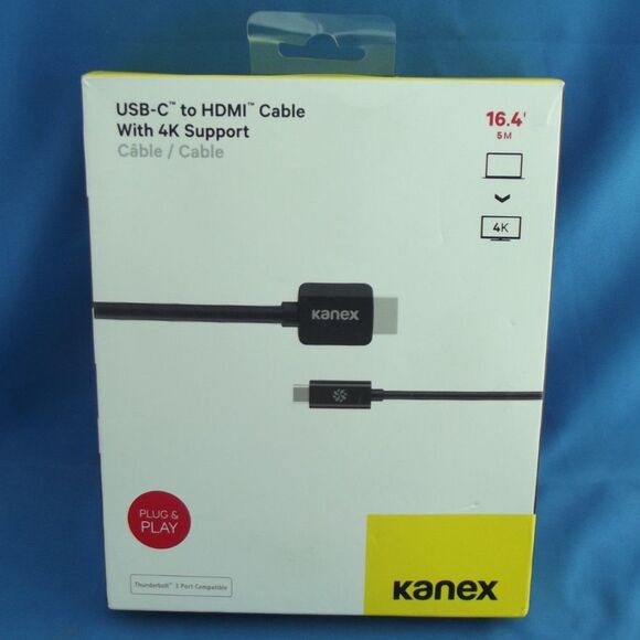 Kanex USB-C to HDMI Cable with 4K Support - 16.4' - 5m - Picture 1 of 4